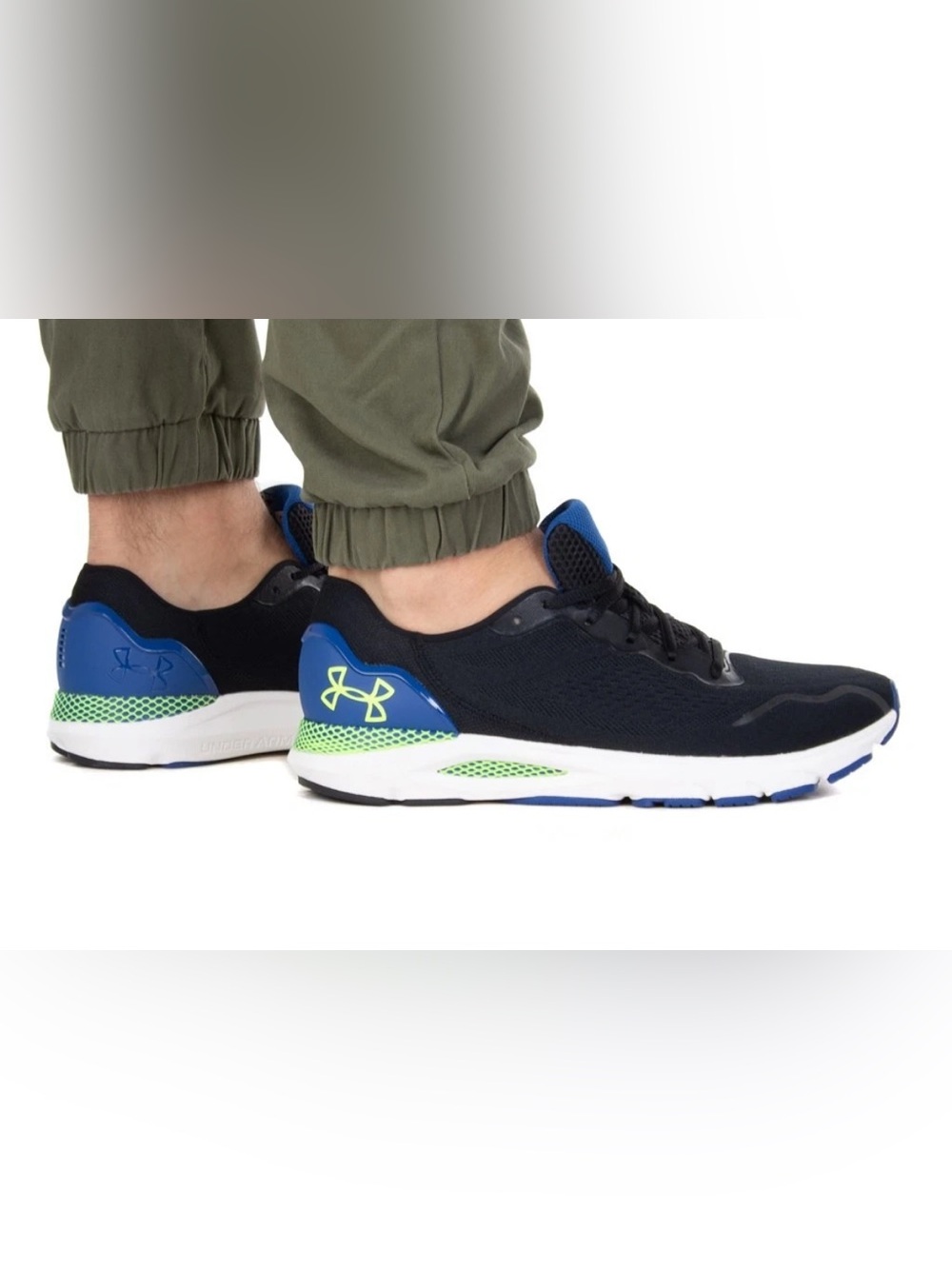 Under Armour HOVR Sonic 6 'Black Blue Mirage' Size 9